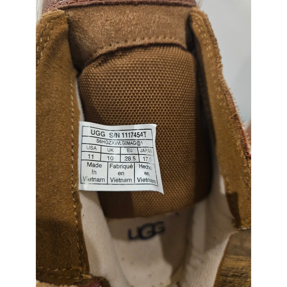 UGG Rennon Low Toddler Sneakers Chestnut Brown Suede Leather 1117454T‎ Size 11 - Picture 7 of 8